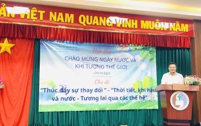 Hội thi “Ngày nước và Khí tượng thế giới lần IV – 2023” với chủ đề “Thúc đẩy sự thay đổi” – “Thời tiết, khí hậu và nước – Tương lai qua các thế hệ”.