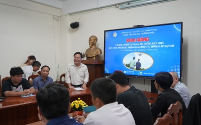 Khai giảng Chương trình tập huấn bồi dưỡng kiến thức bay chụp ảnh hàng không (UAV) phục vụ thành lập bản đồ. 