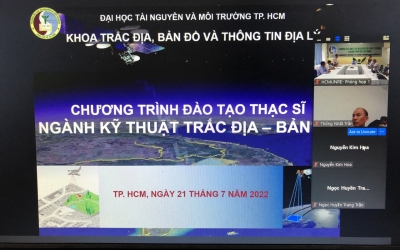 Họp thẩm định cấp Trường chương trình đào tạo thạc sĩ ngành Kỹ thuật Trắc địa Bản đồ