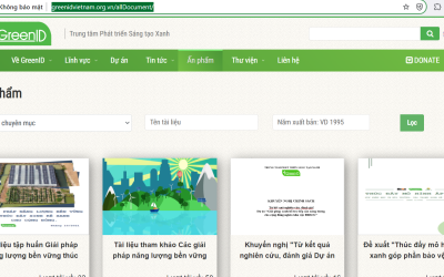 Cơ sở dữ liệu của Trung tâm Phát triển Sáng tạo Xanh (GreenID)